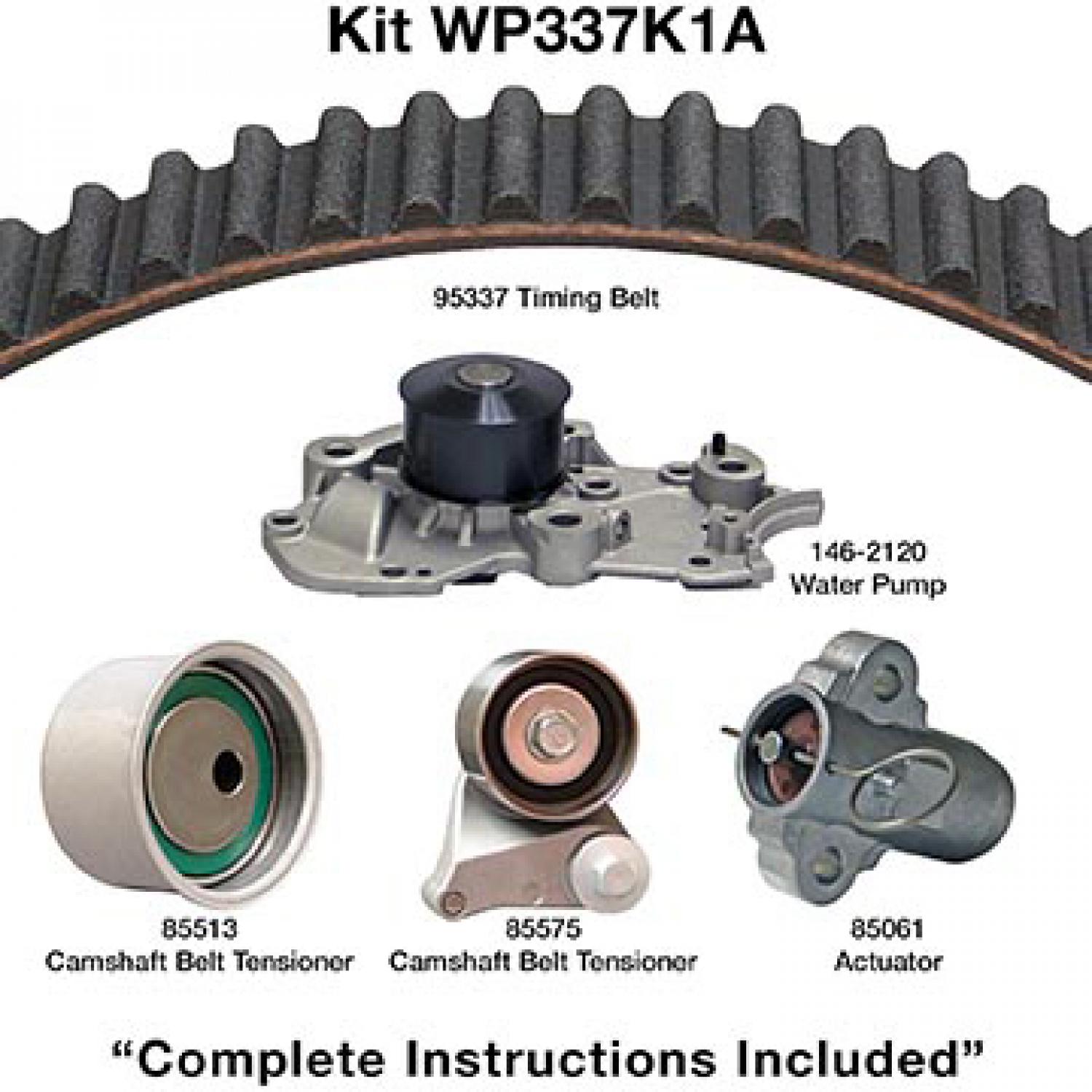 Dayco WP337K1A Engine Timing Belt Kit with Water Pump product image 1 of 1