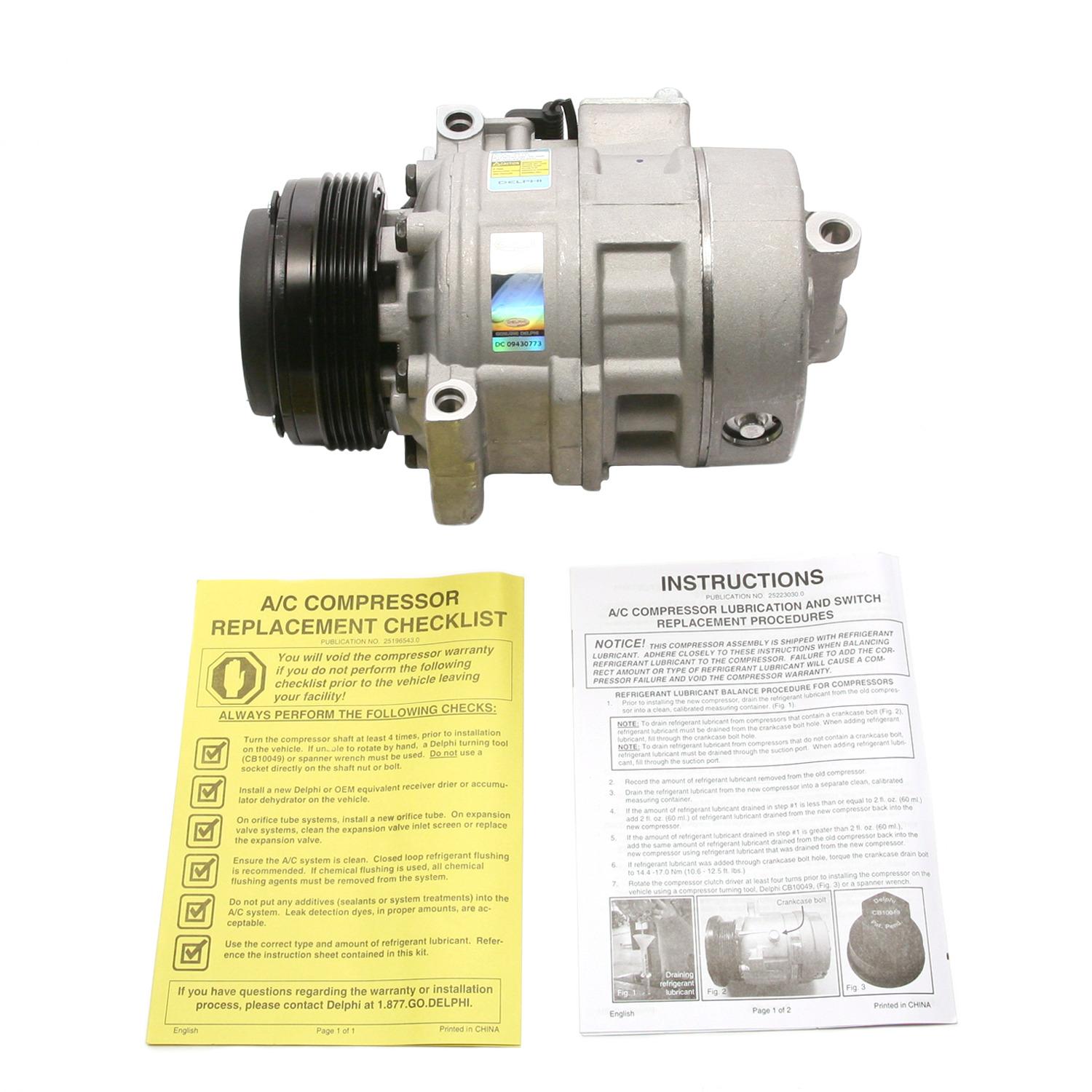 Delphi CS20082 A/C Compressor product image 4 of 7