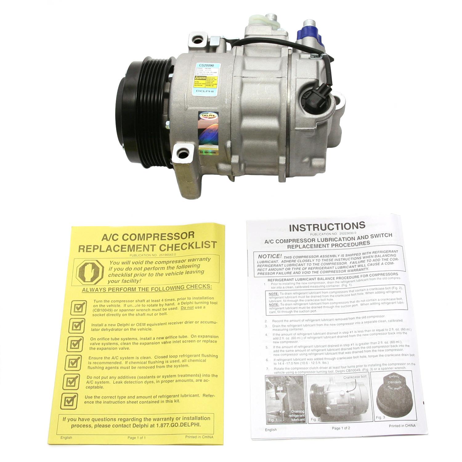 Delphi CS20090 A/C Compressor product image 5 of 7