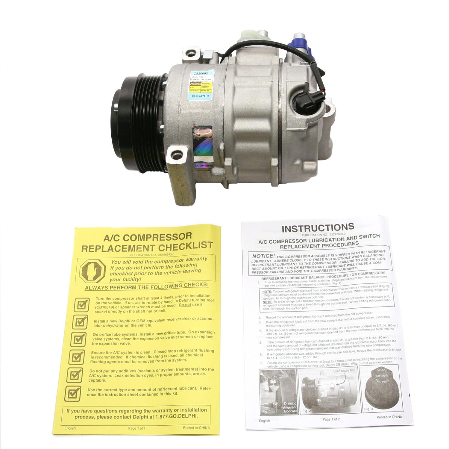 Delphi CS20092 A/C Compressor product image 5 of 7