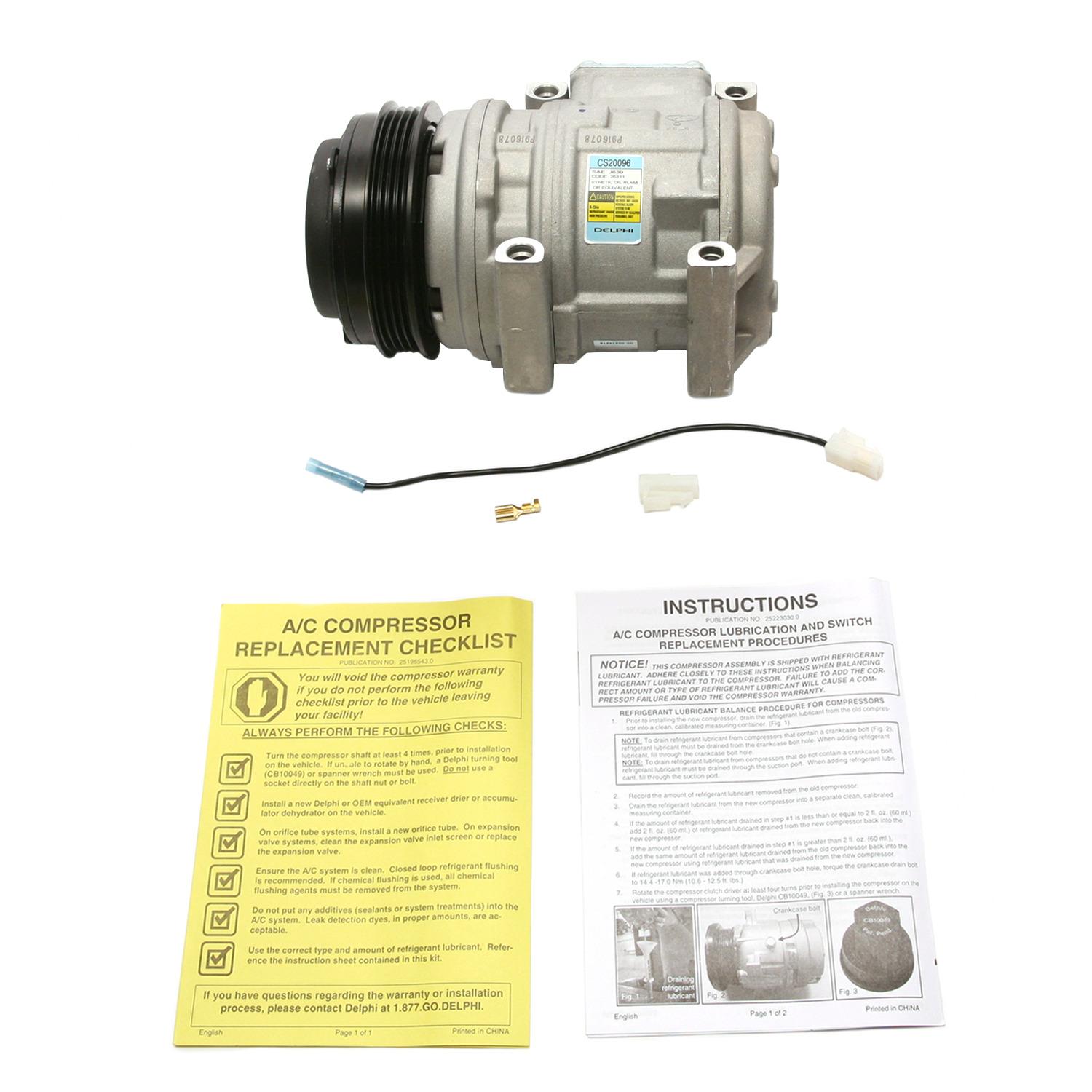 Delphi CS20096 A/C Compressor product image 6 of 9