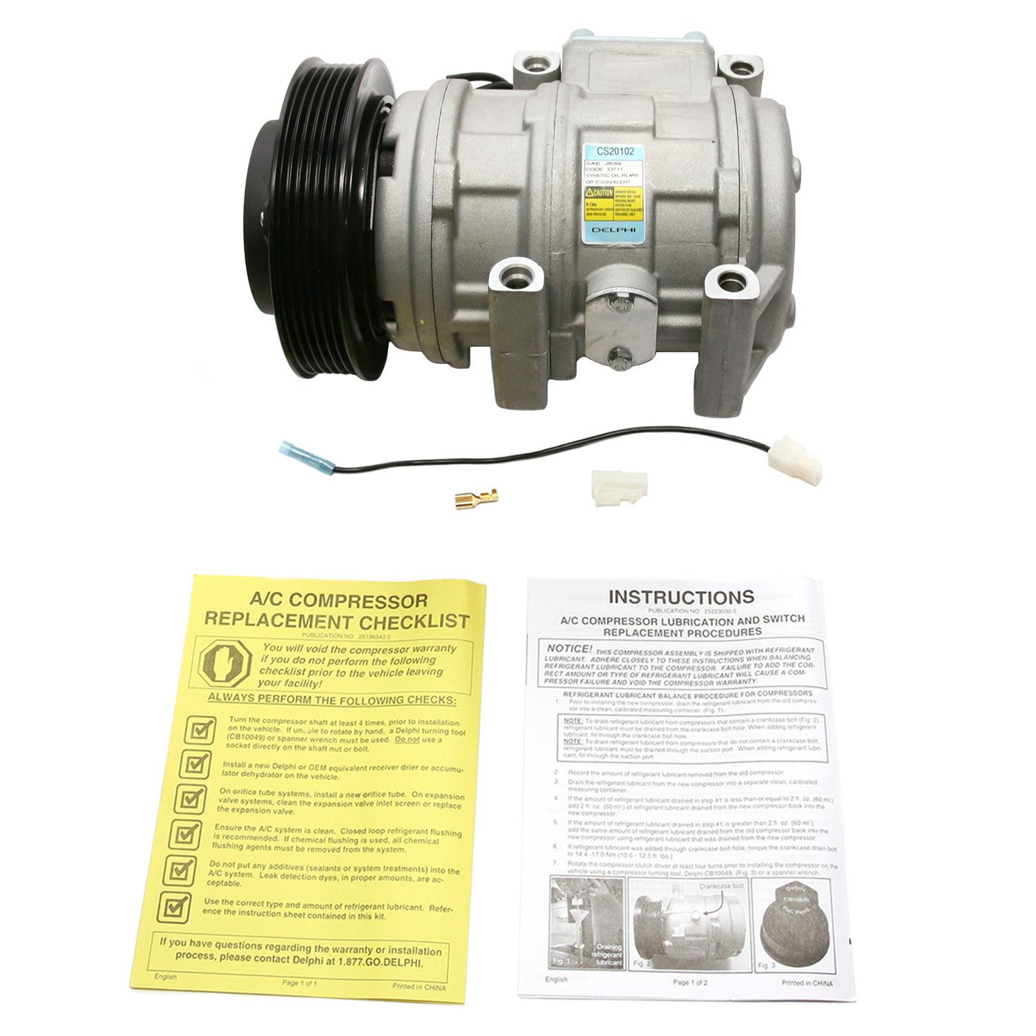 Delphi CS20102 A/C Compressor product image 7 of 9