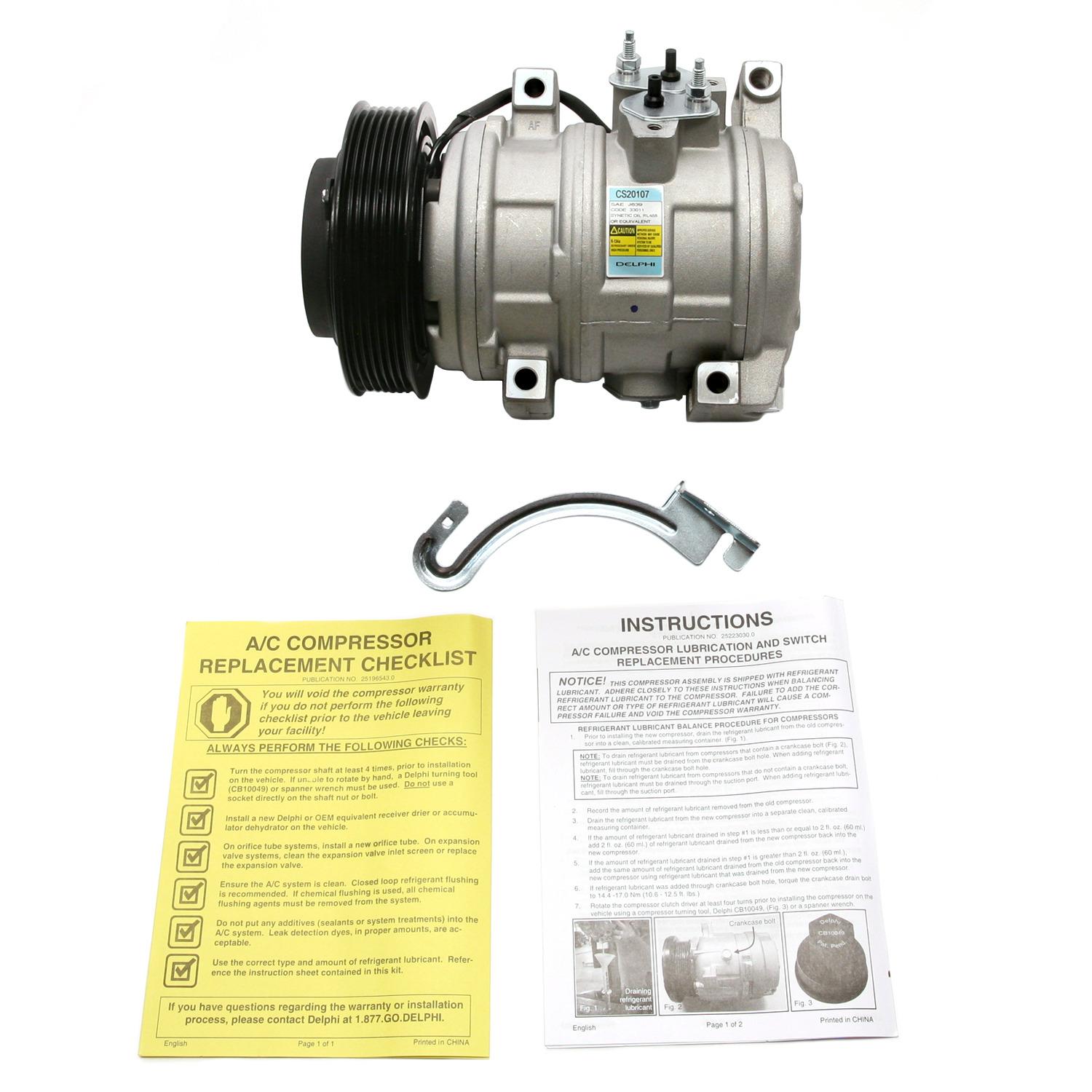 Delphi CS20107 - A/C Compressor Delphi CS20107 A/C Compressor product image 5 of 7