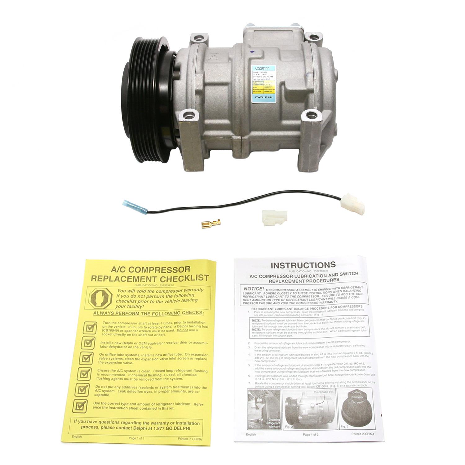 Delphi CS20111 A/C Compressor product image 7 of 9