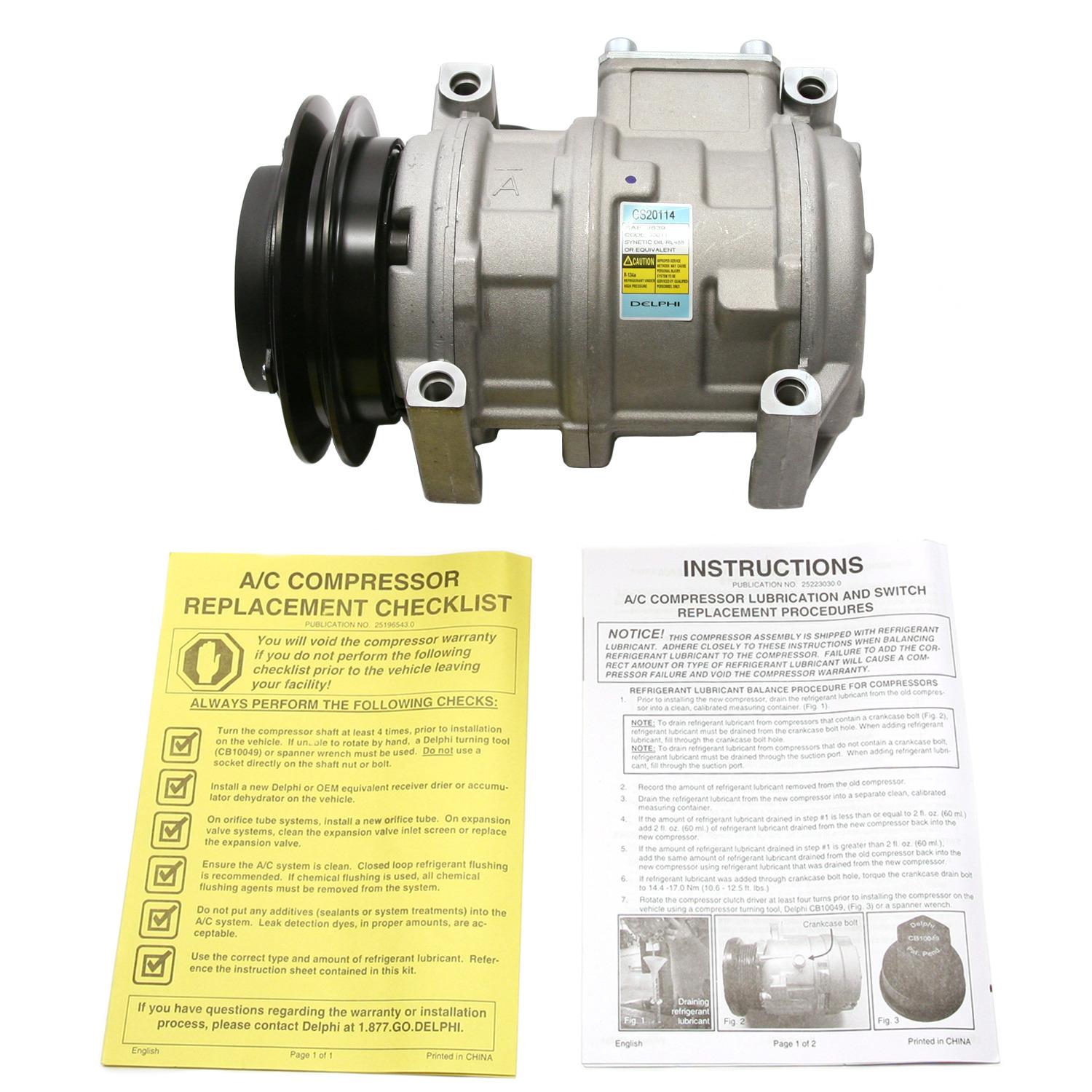 Delphi CS20114 - A/C Compressor Delphi CS20114 A/C Compressor product image 5 of 7