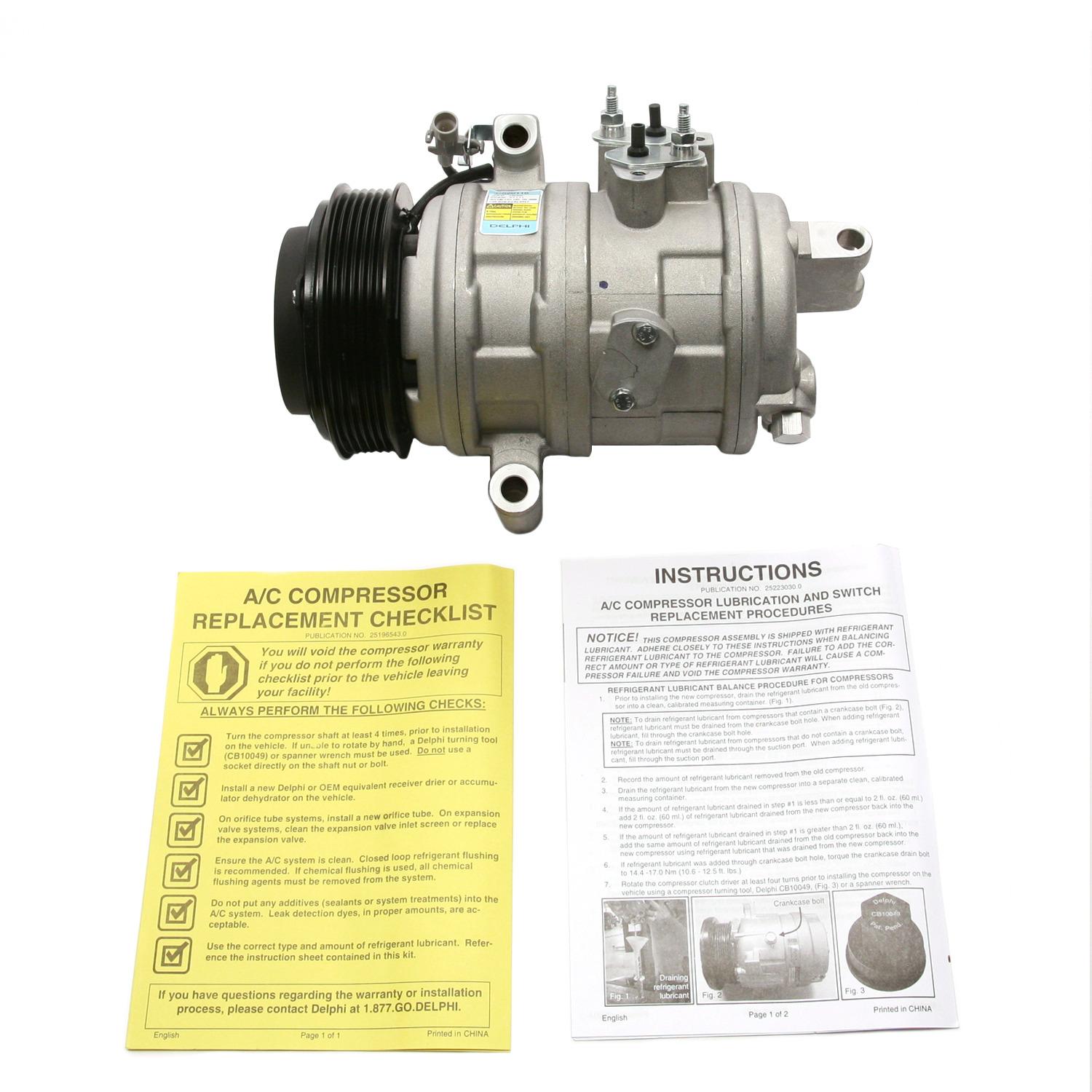 Delphi CS20116 - A/C Compressor Delphi CS20116 A/C Compressor product image 4 of 7