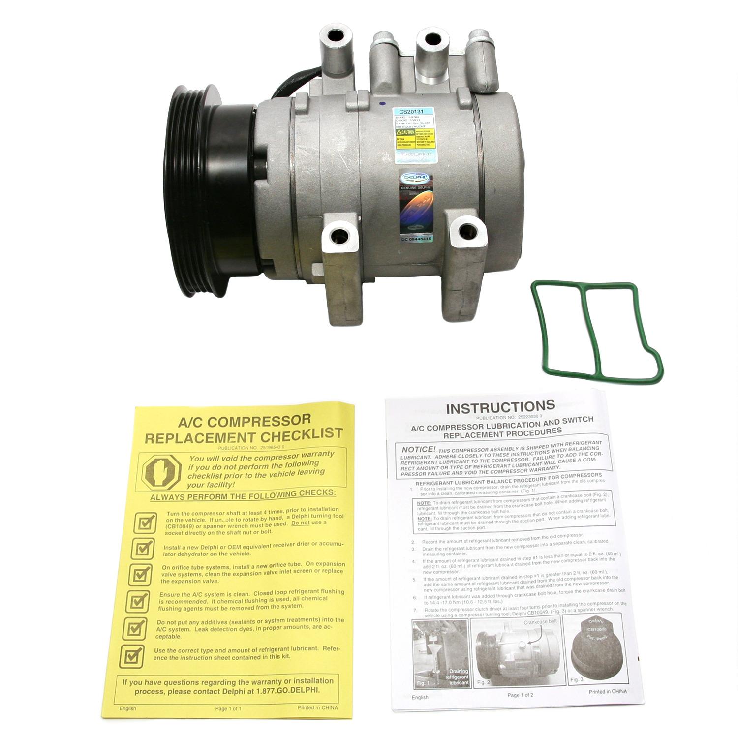 Delphi CS20131 - A/C Compressor Delphi CS20131 A/C Compressor product image 5 of 7
