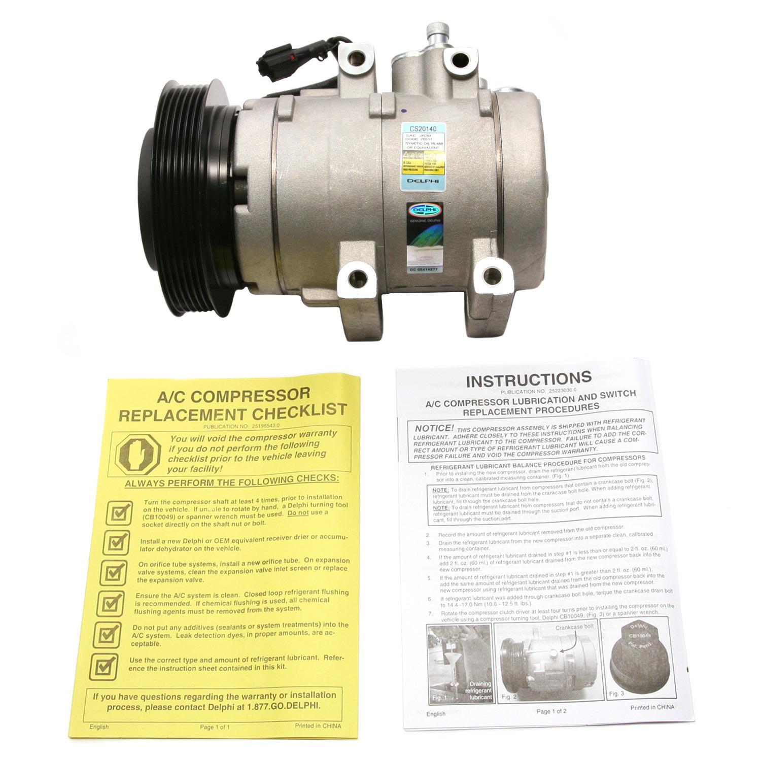 Delphi CS20140 A/C Compressor product image 5 of 7
