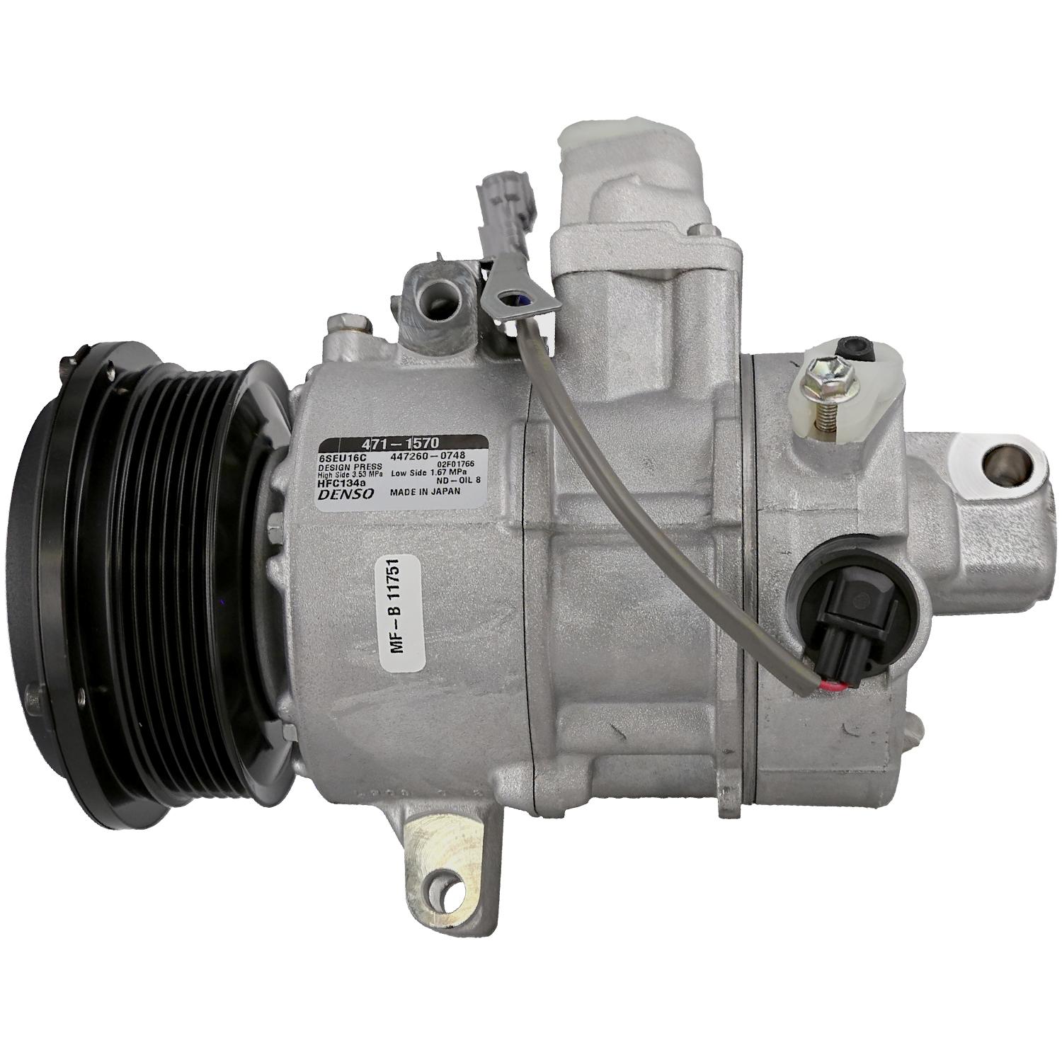 Denso 4711570 - A/C Compressor and Clutch Denso 4711570 A/C Compressor product image 1 of 1