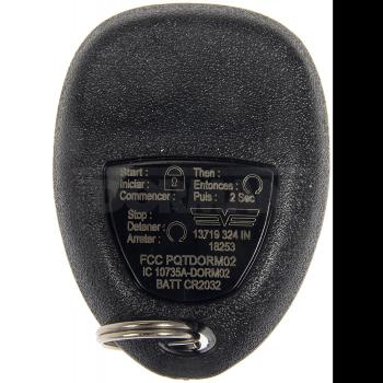 2009 GMC Acadia Remote Control Transmitter for Keyless Entry and Alarm System Dorman 13719 image 4 of 4