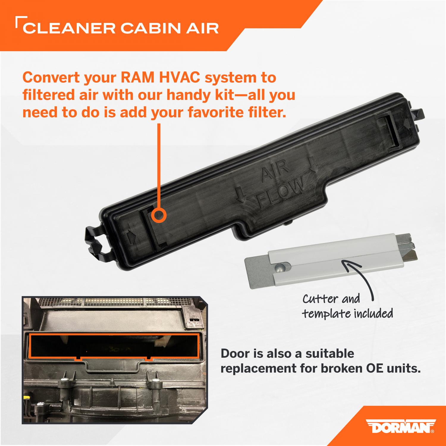 Dorman 259101 - Cabin Air Filter Cover Dorman 259101 Cabin Air Filter Cover product image 5 of 5