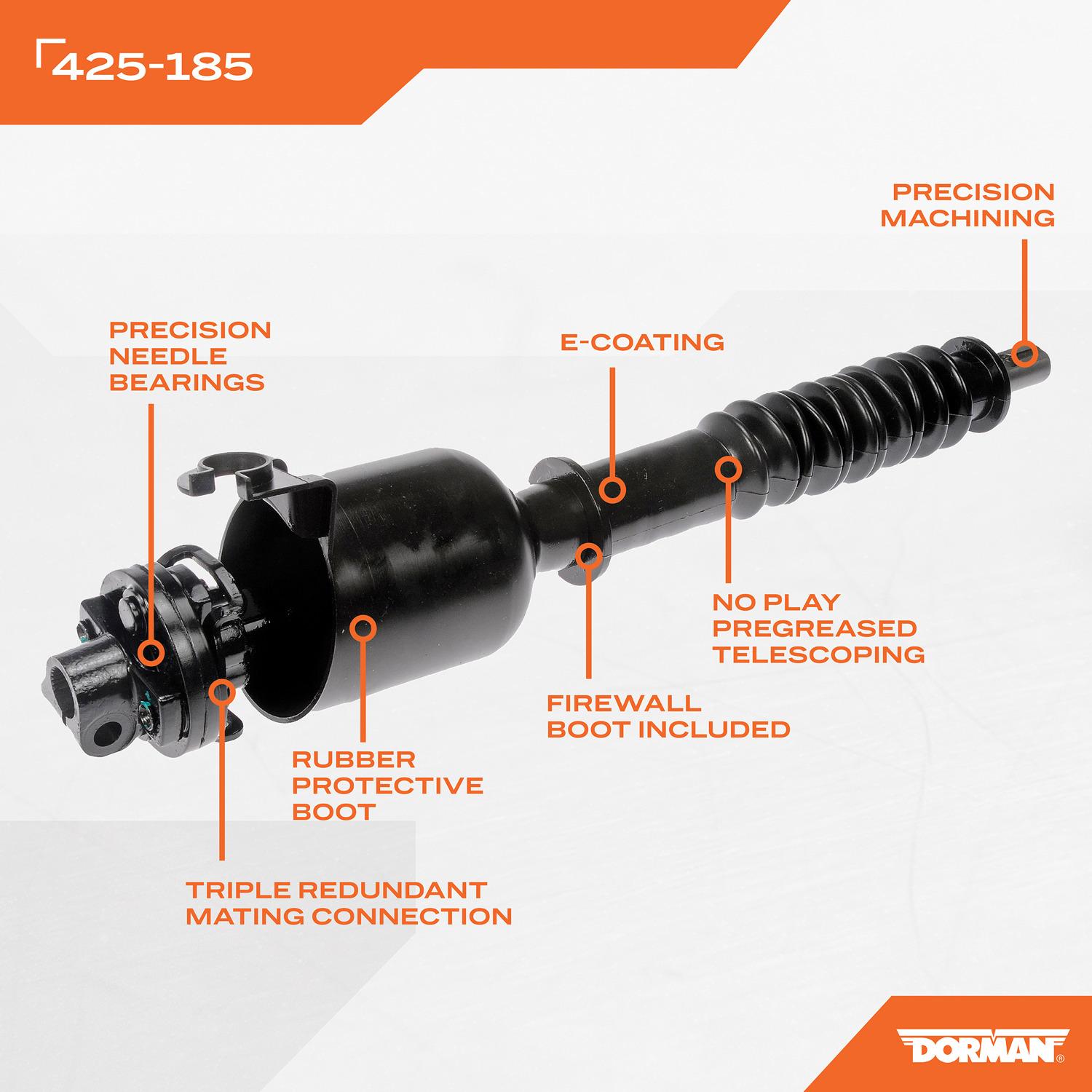 Dorman 425185 - Steering Shaft Dorman 425185 Steering Shaft product image 4 of 4