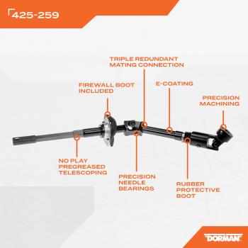 1999 Dodge Durango Steering Shaft Dorman 425259 image 4 of 4