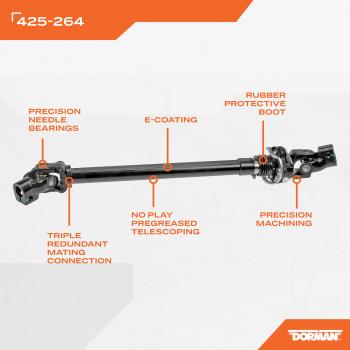 2002 Dodge Ram 2500 Steering Shaft Dorman 425264 image 4 of 4