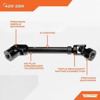 2018 Jeep Wrangler Steering Shaft Lower Intermediate Dorman 425289 image 4 of 4