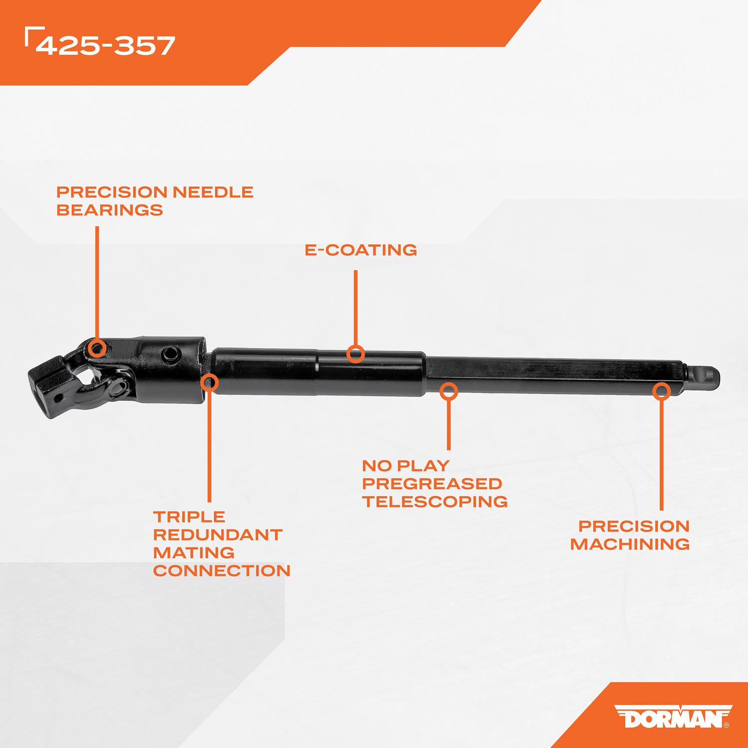 Dorman 425357 - Steering Shaft Dorman 425357 Steering Shaft product image 4 of 4