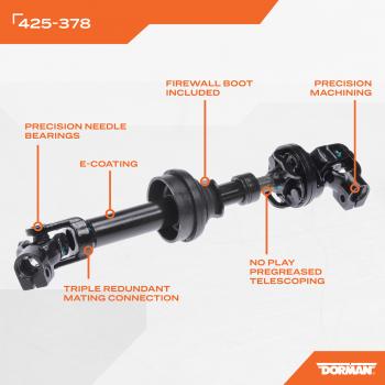 2013 Ford Taurus Steering Shaft Lower Dorman 425378 image 4 of 4