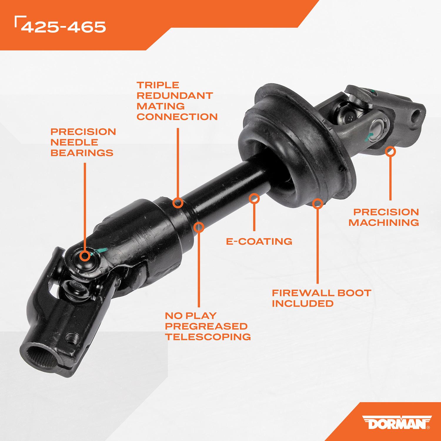 Dorman 425465 Steering Shaft product image 3 of 3