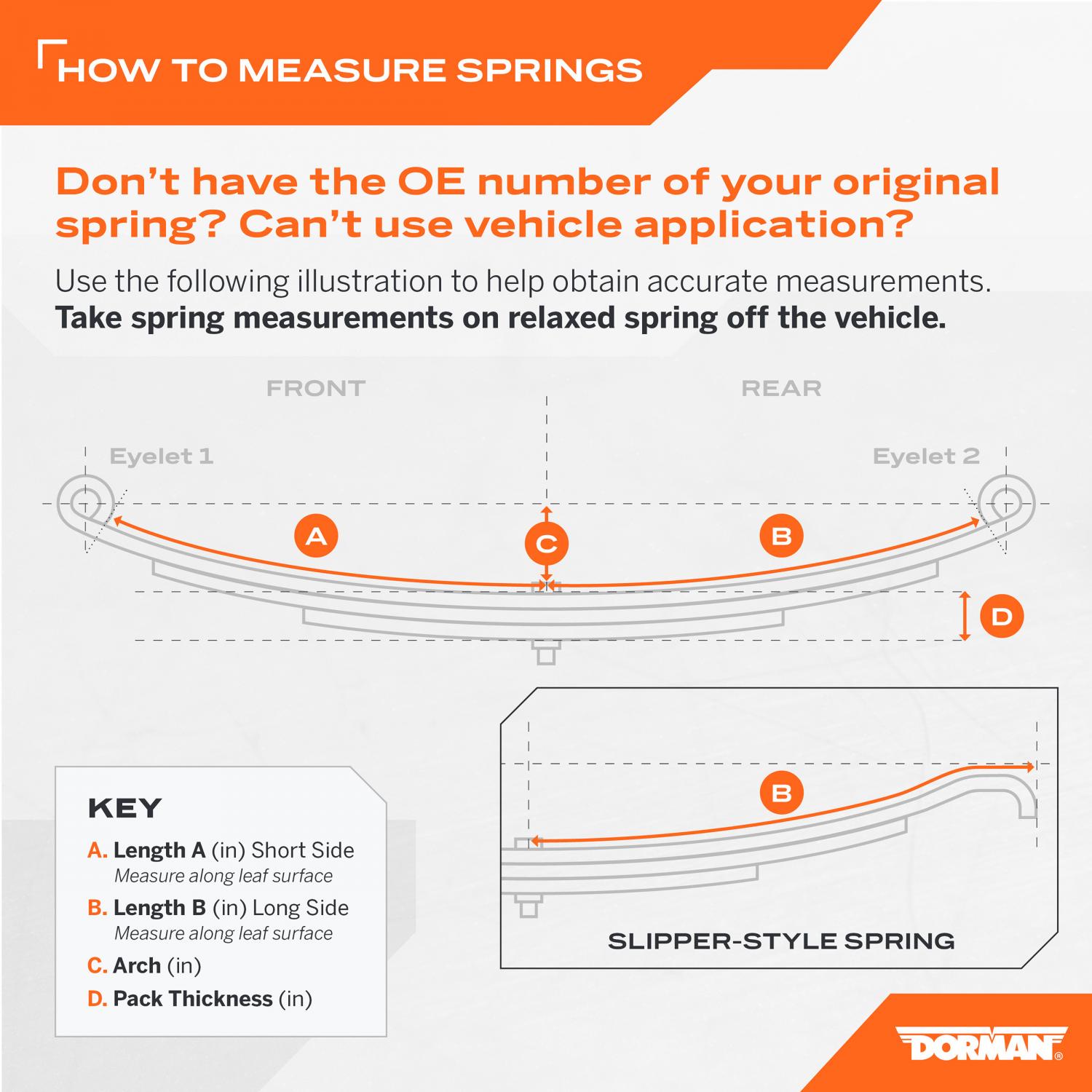 Dorman 431167 Leaf Spring product image 5 of 5