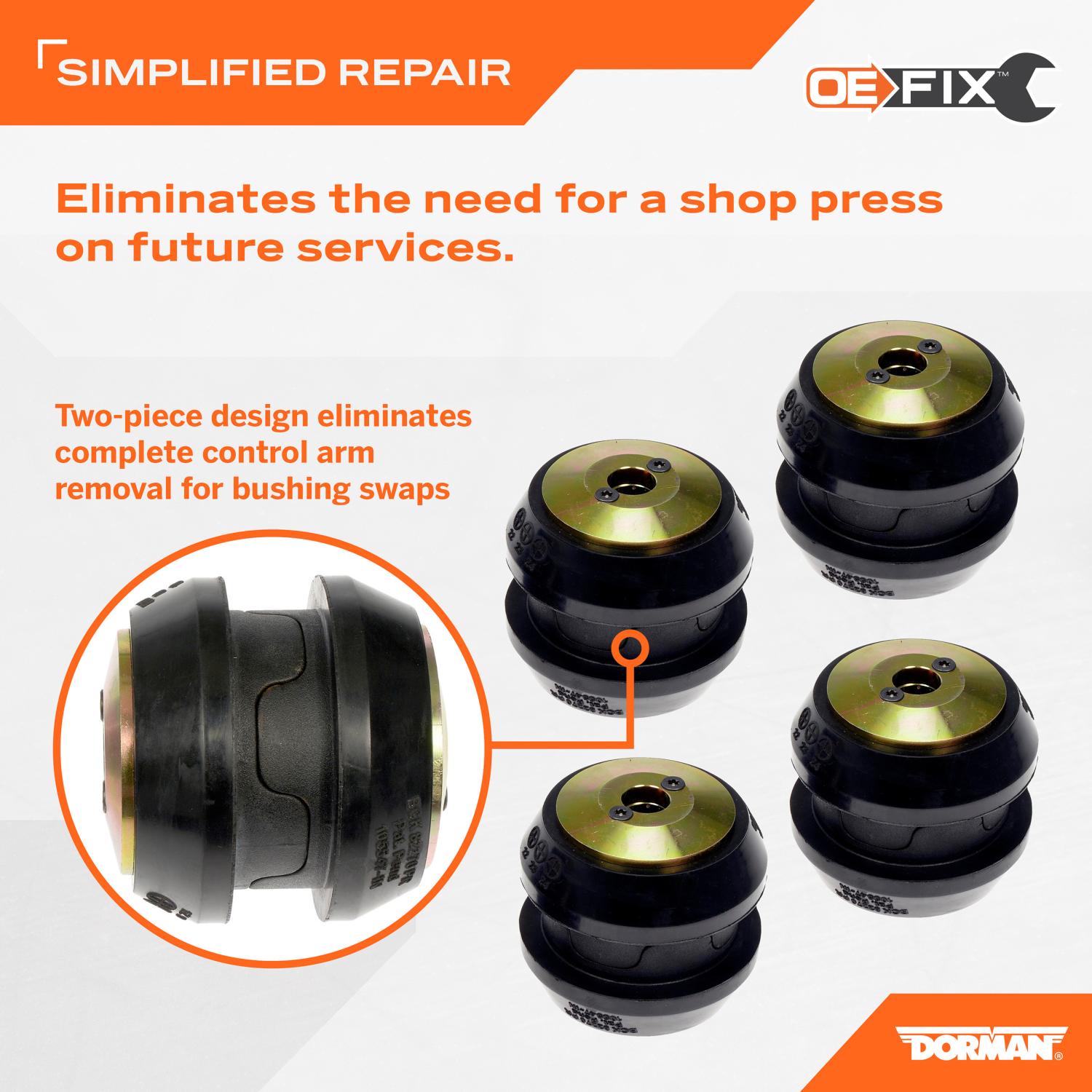 Dorman 535731 - Suspension Control Arm Bushing Kit Dorman 535731 Suspension Control Arm Bushing Kit product image 5 of 5