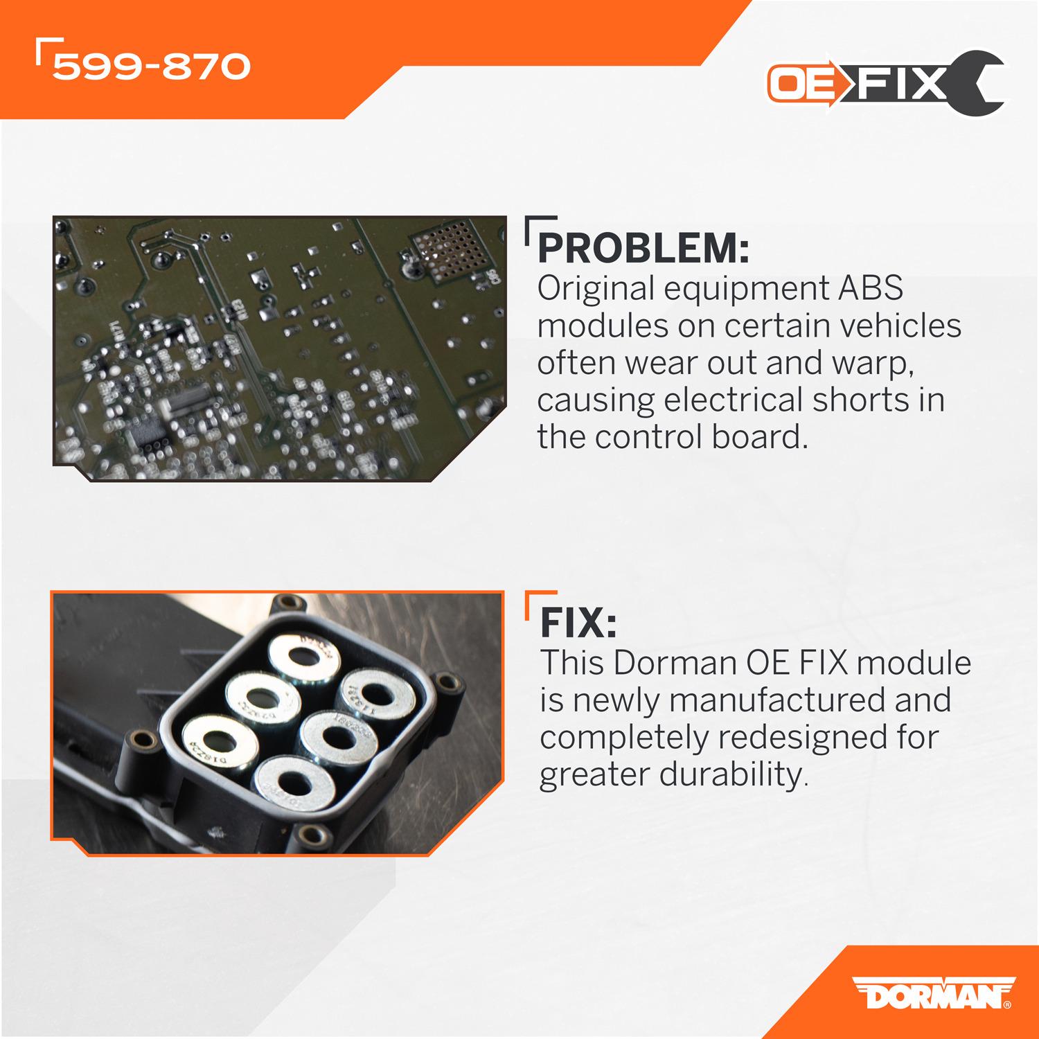 Dorman 599870 - ABS Control Module Dorman 599870 ABS Control Module product image 8 of 8