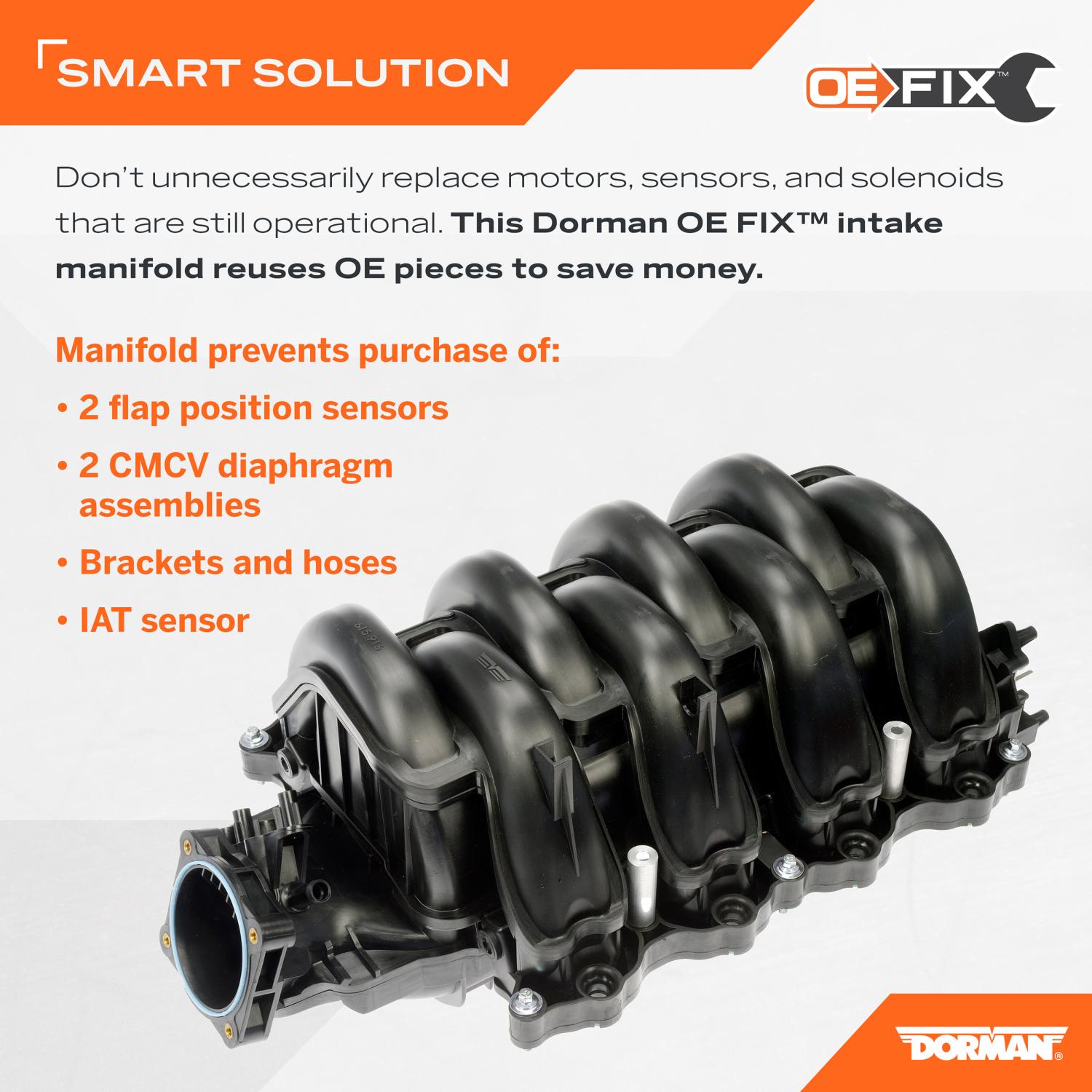 Dorman 615916 - Engine Intake Manifold Dorman 615916 Engine Intake Manifold product image 2 of 10
