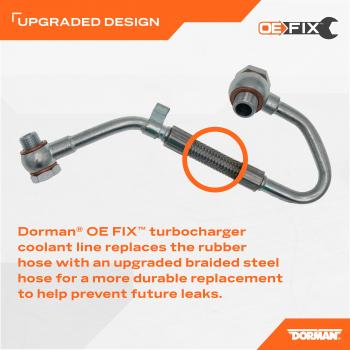 2019 Ram 1500 Classic Turbocharger Coolant Line Supply Dorman 667562 image 4 of 4