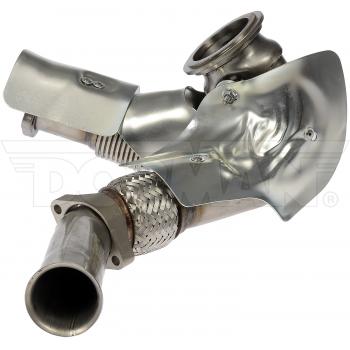 2005 IC Corporation RE Integrated Turbocharger Up Pipe Left Dorman 679023 image 4 of 4
