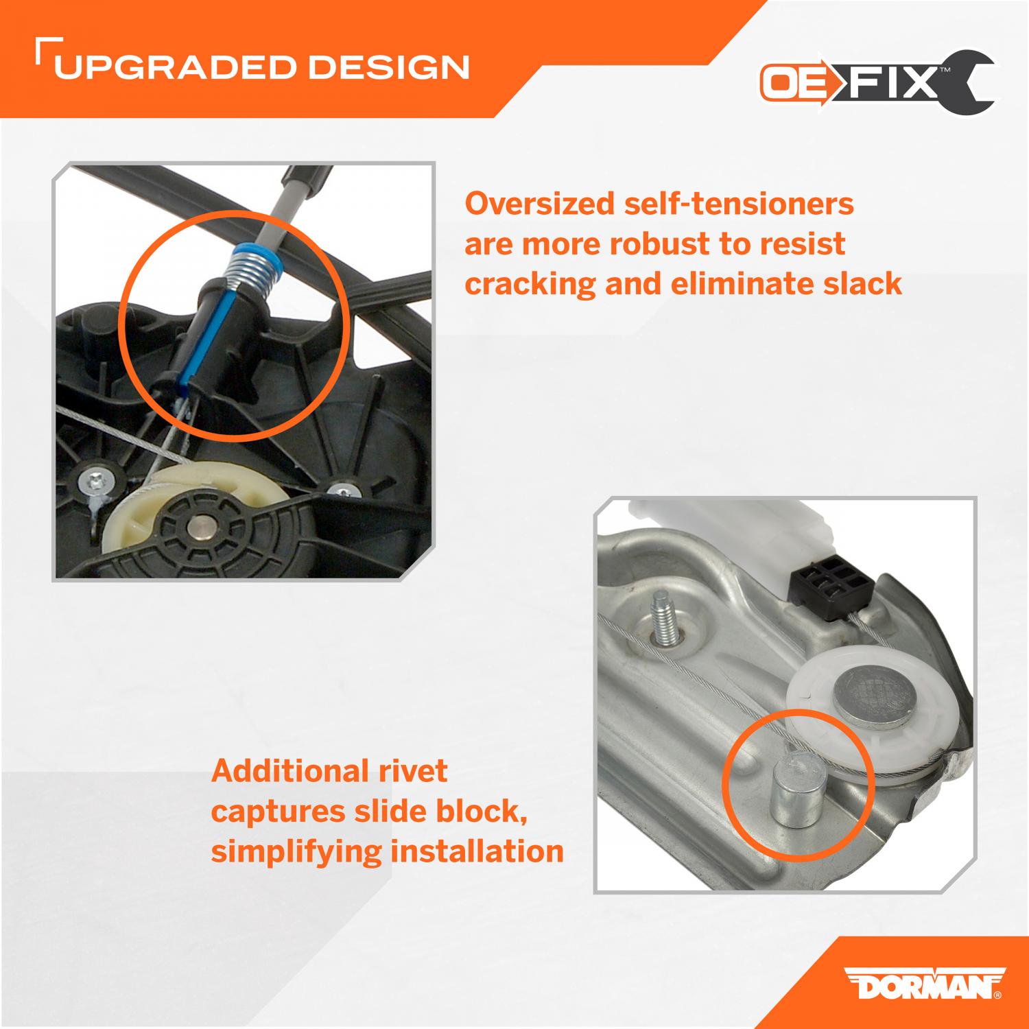 Dorman 741601 - Power Window Motor and Regulator Assembly Dorman 741601 Power Window Motor and Regulator Assembly product image 5 of 5