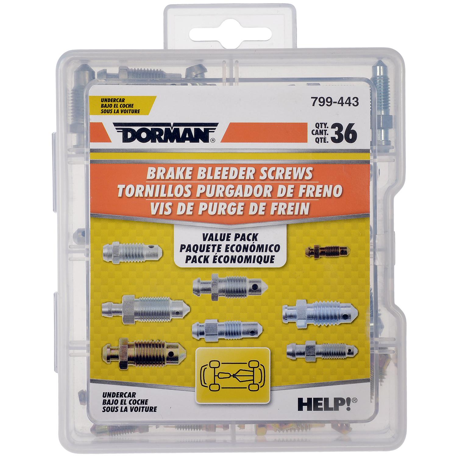 Dorman 799443 - Brake Bleeder Screw Set Dorman 799443 Brake Bleeder Screw Set product image 1 of 5