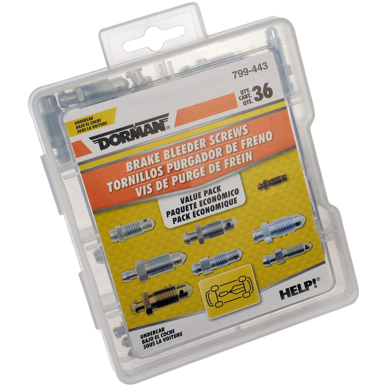 Dorman 799443 - Brake Bleeder Screw Set Dorman 799443 Brake Bleeder Screw Set product image 4 of 5