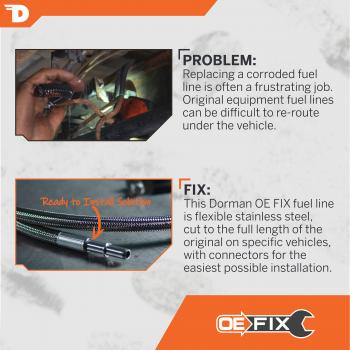 2008 Chevrolet Silverado 2500 HD Fuel Line Dorman 819846 image 2 of 4