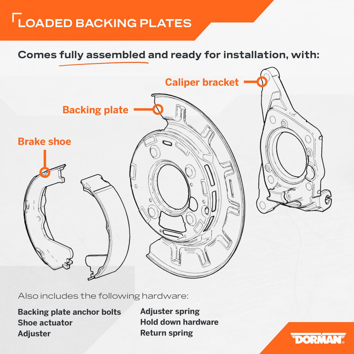 Dorman 926267 Brake Backing Plate product image 6 of 6