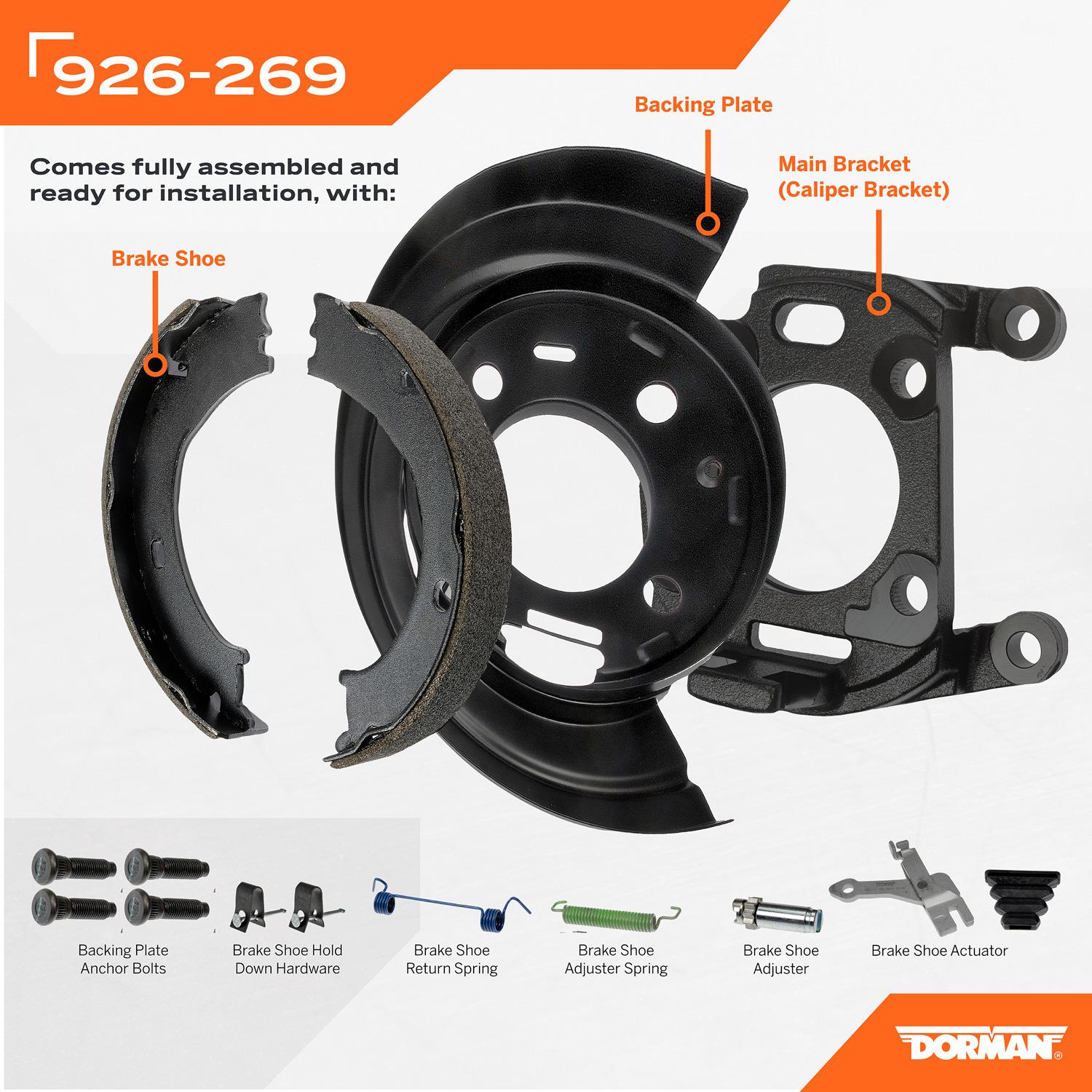 Dorman 926269 Brake Backing Plate product image 5 of 6
