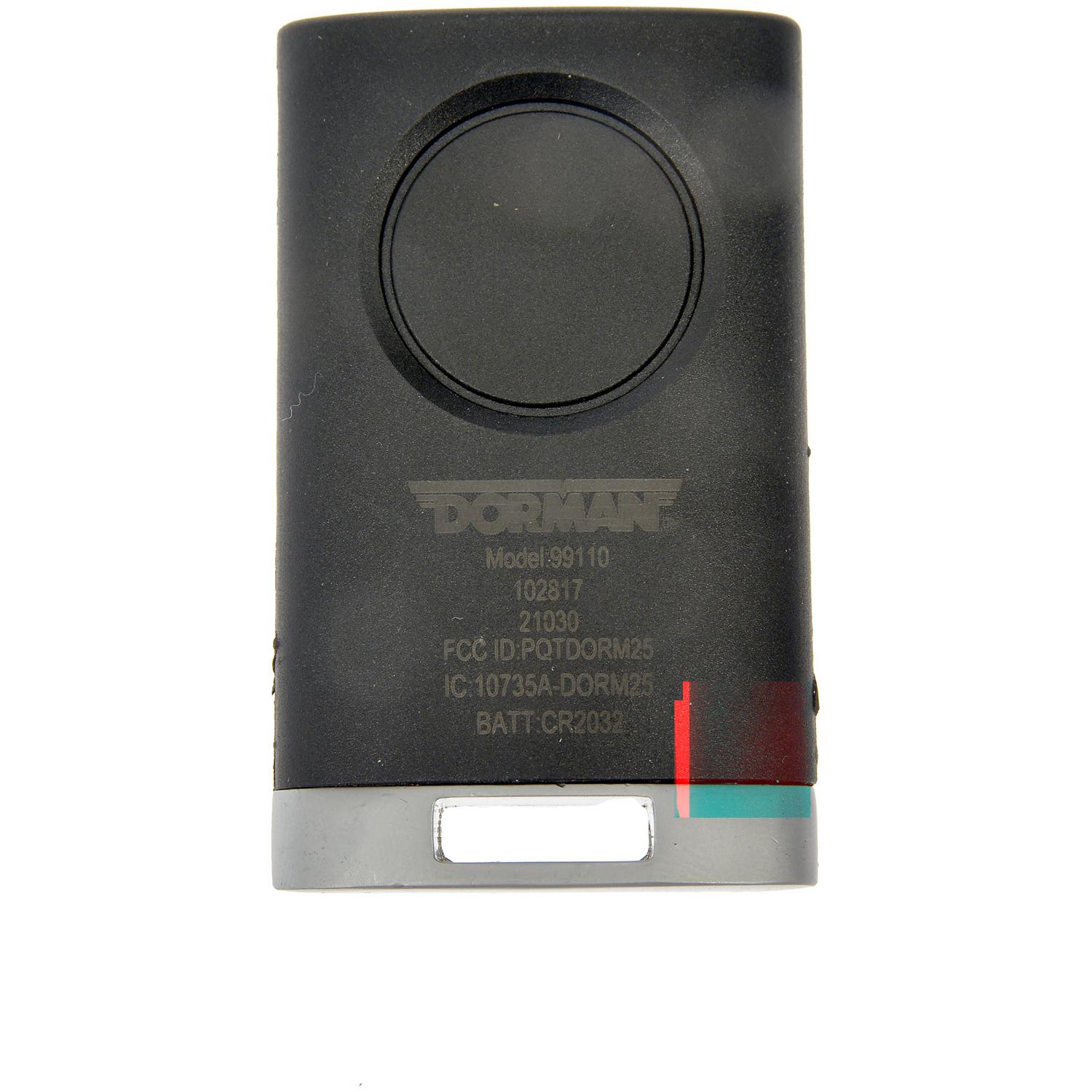 Dorman 99110 - Remote Control Transmitter for Keyless Entry and Alarm System Dorman 99110 Remote Control Transmitter for Keyless Entry and Alarm System product image 2 of 5