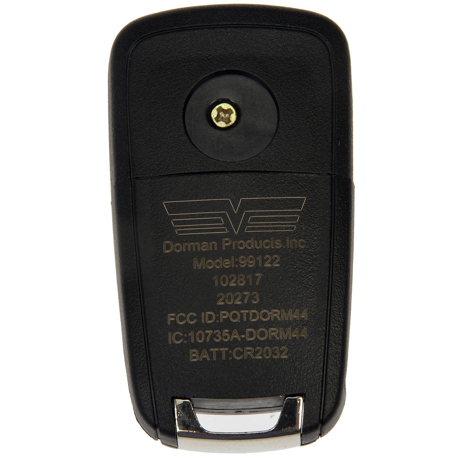 Dorman 99122 - Remote Control Transmitter for Keyless Entry and Alarm System Dorman 99122 Remote Control Transmitter for Keyless Entry and Alarm System product image 2 of 4