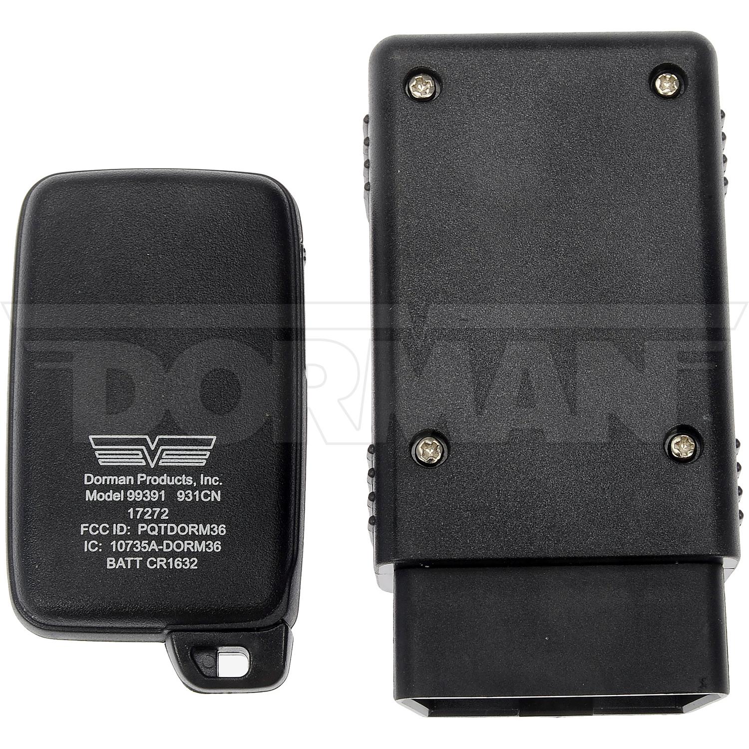 Dorman 99391 - Remote Control Transmitter for Keyless Entry and Alarm System Dorman 99391 Remote Control Transmitter for Keyless Entry and Alarm System product image 2 of 6