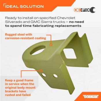 Dorman 999992 - Body Mount Bracket Dorman 999992 Body Mount Bracket product image 5 of 5