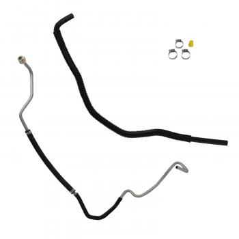 2005 Ford F-450 Super Duty Power Steering Return Line Hose Assembly Gear To Cooler Edelmann 81257 image 1 of 3