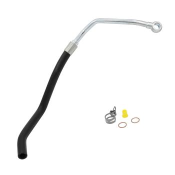 2003 BMW 540i Power Steering Return Line Hose Assembly Pump To Reservoir Edelmann 81455 image 3 of 4