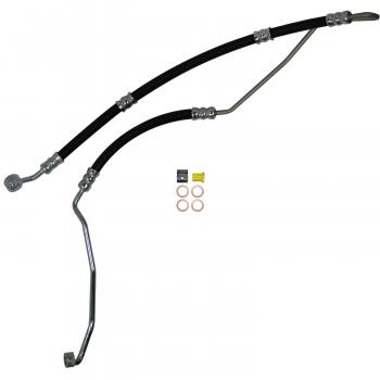 2005 BMW 530i Power Steering Pressure Line Hose Assembly Pump To Gear Edelmann 92841 image 1 of 3