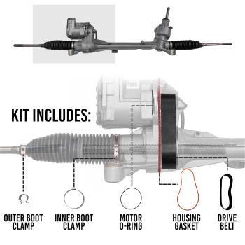2012 Ford Focus Rack and Pinion Assembly Edelmann 9606 image 2 of 2
