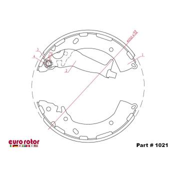 2021 Hyundai Accent Drum Brake Shoe