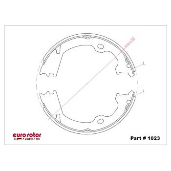 2013 Ford F-150 Parking Brake Shoe
