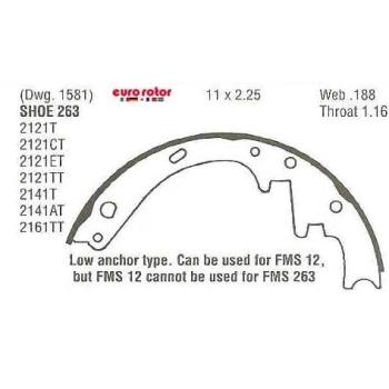 1977 Ford Custom 500 Drum Brake Shoe