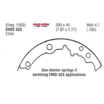 1987 Pontiac T1000 Drum Brake Shoe