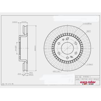 2006 GMC Envoy XL Disc Brake Rotor Front Eurorotor 55386 image 1 of 1