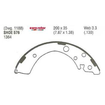1995 Honda Civic Drum Brake Shoe