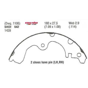 1999 Toyota Paseo Drum Brake Shoe