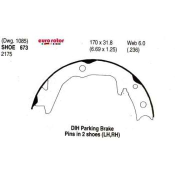 1995 Chrysler Sebring Parking Brake Shoe